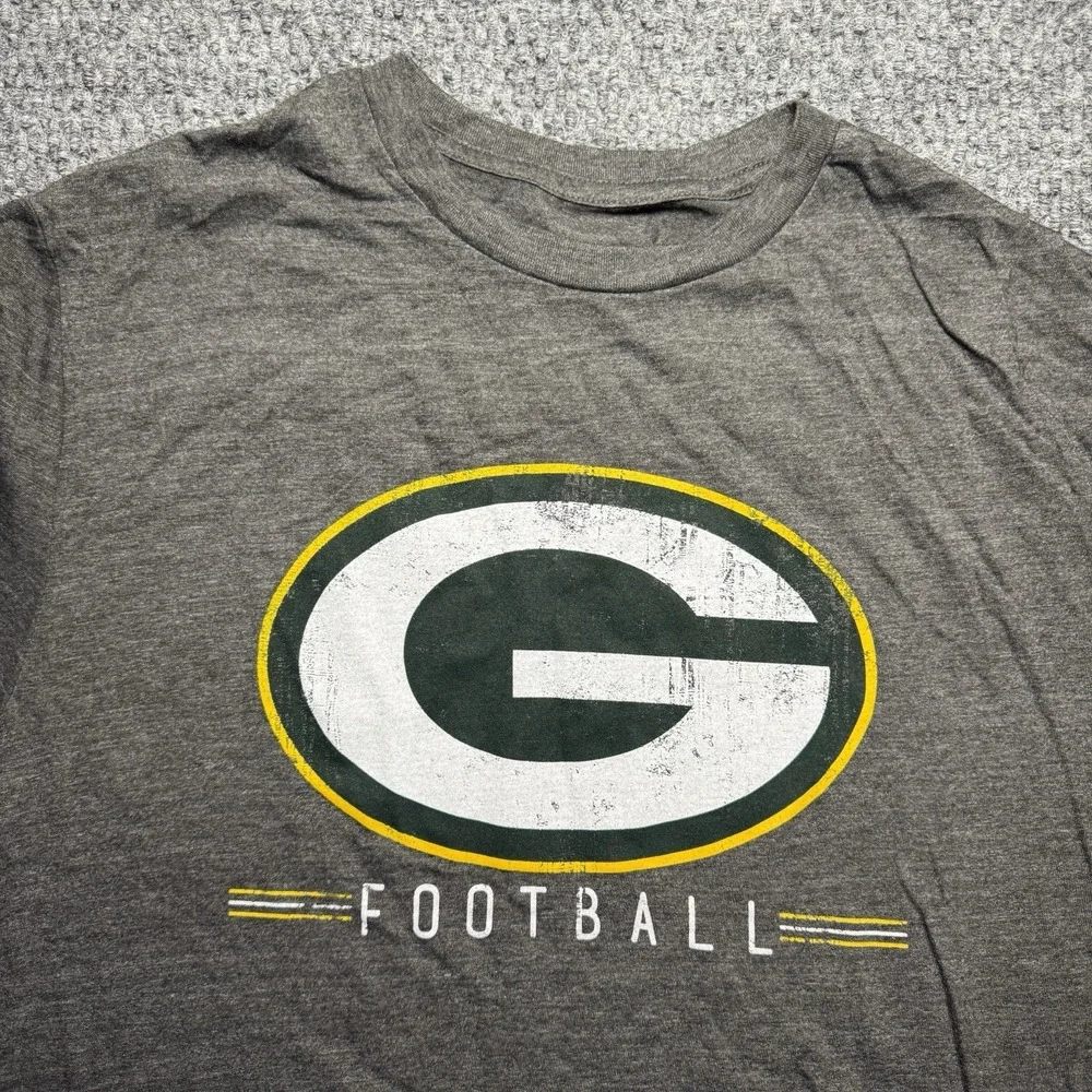 Green‎ Bay Packers T-Shirt Football NFL Team Apparel Gray Men's Size Large NWOT